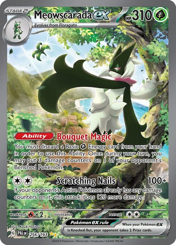 Meowscarada ex #256 – Paldea Evolved