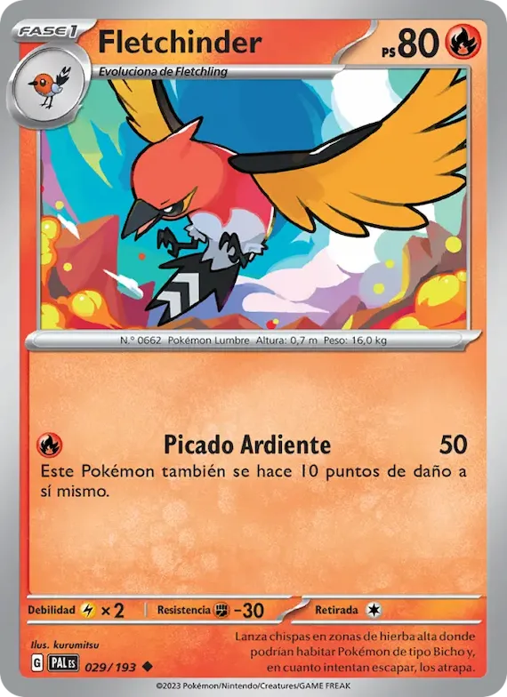 Fletchinder 29 – Evoluciones en Paldea