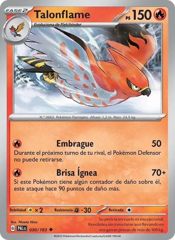 Talonflame 30 – Evoluciones en Paldea