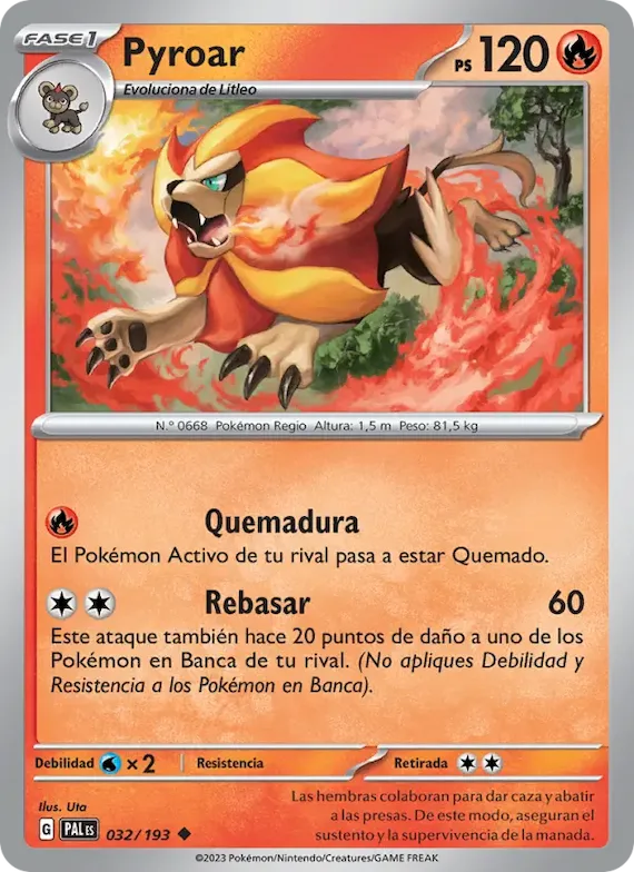 Pyroar 32 – Evoluciones en Paldea