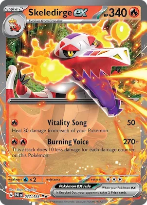Skeledirge ex #37 – Paldea Evolved