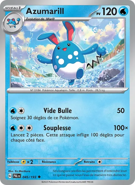 Azumarill 45 – Évolutions à Paldea