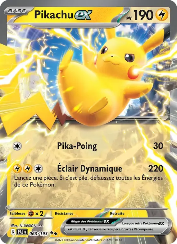Pikachu-ex 63 – Évolutions à Paldea