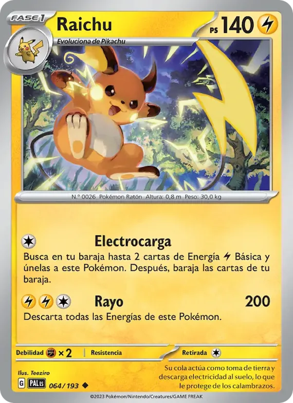 Raichu 64 – Evoluciones en Paldea