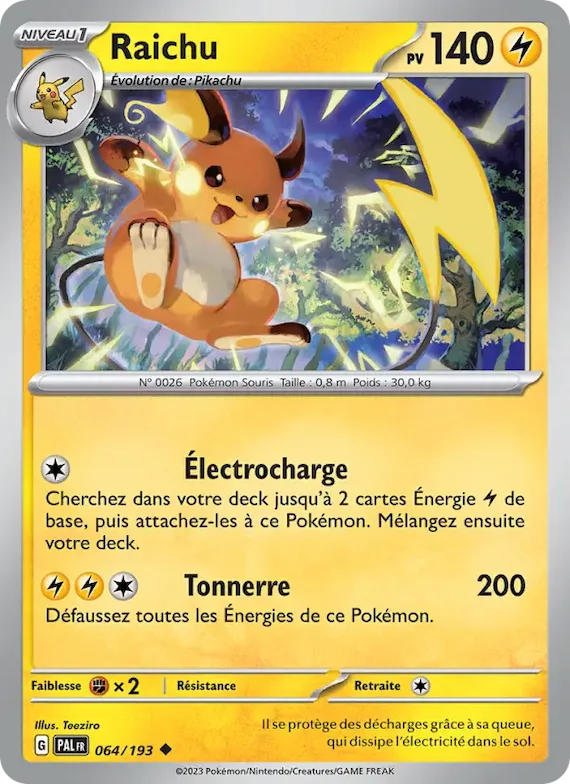 Raichu 64 – Évolutions à Paldea