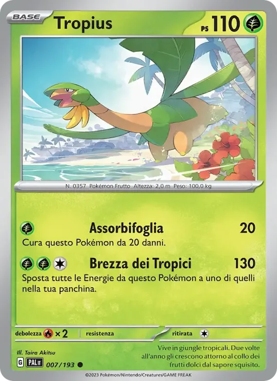 Tropius 7 – Evoluzioni a Paldea