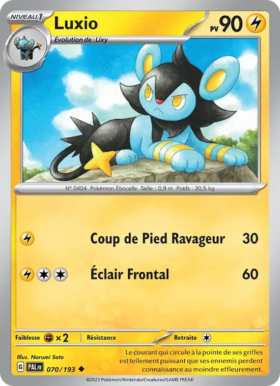 Luxio 70 – Évolutions à Paldea