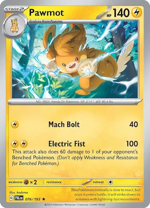 Pawmot #76 – Paldea Evolved