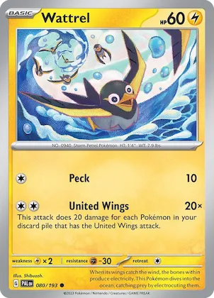 Wattrel #80 – Paldea Evolved