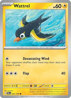 Wattrel #81 – Paldea Evolved