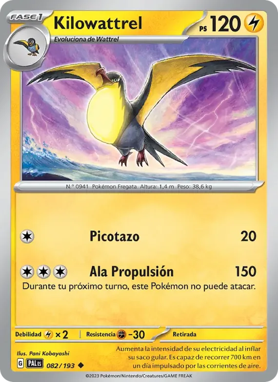 Kilowattrel 82 – Evoluciones en Paldea