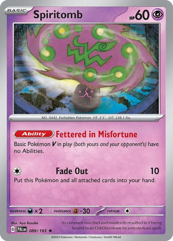 Spiritomb 89 – Evoluções em Paldea