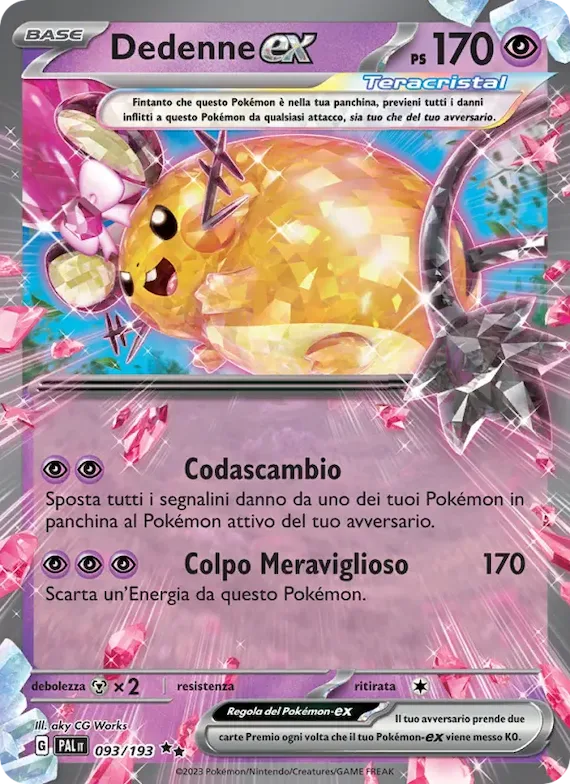 Dedenne-ex 93 – Evoluzioni a Paldea