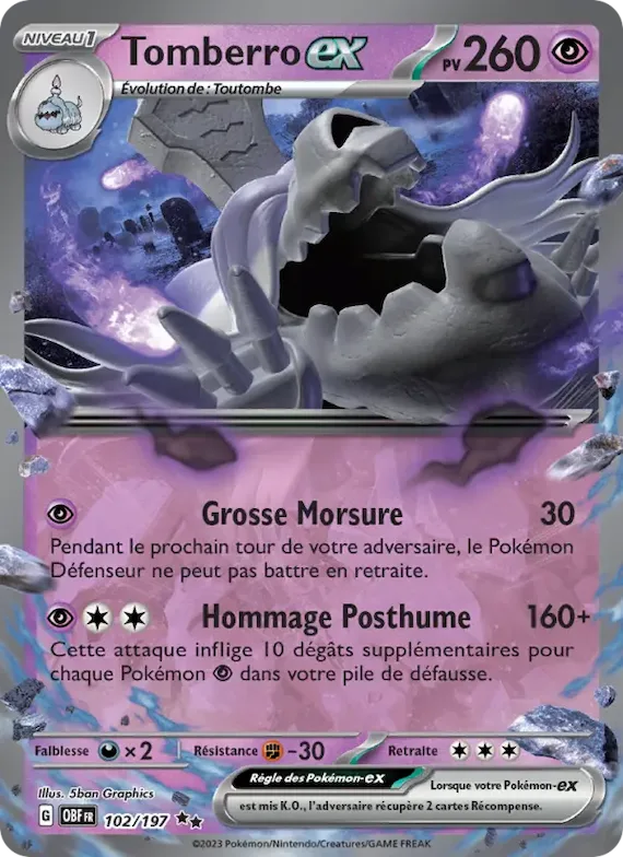Tomberro-ex 102 – Flammes Obsidiennes