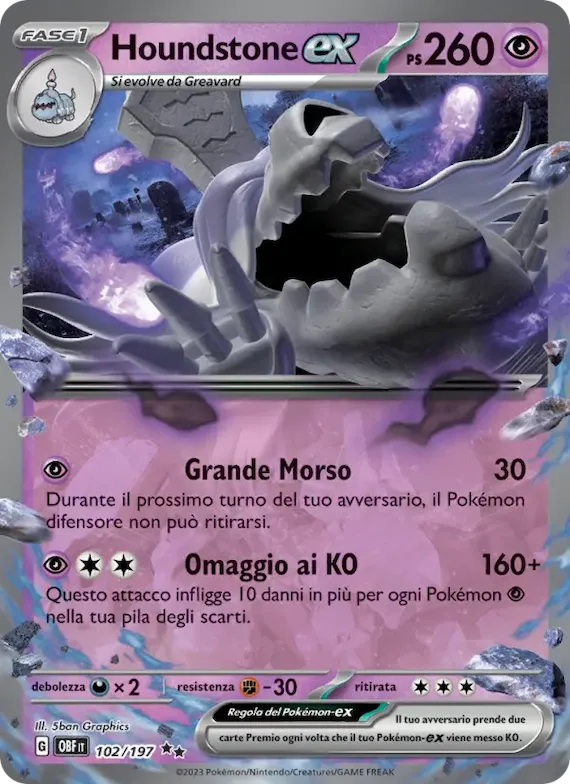 Houndstone-ex 102 – Ossidiana Infuocata