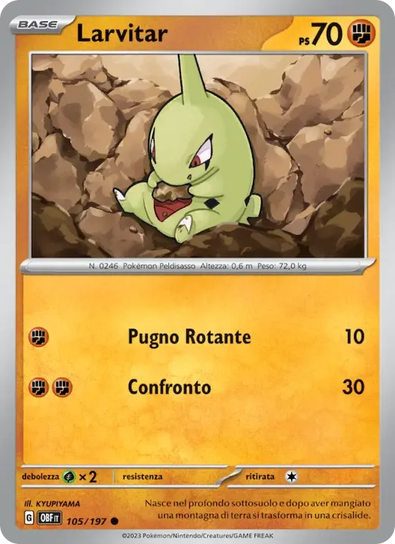 Larvitar 105 – Ossidiana Infuocata