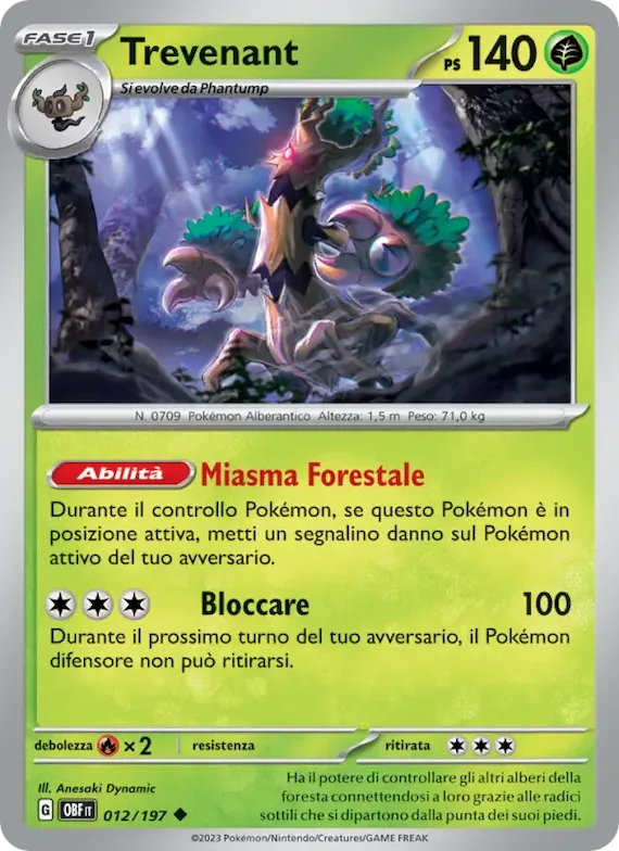 Trevenant 12 – Ossidiana Infuocata