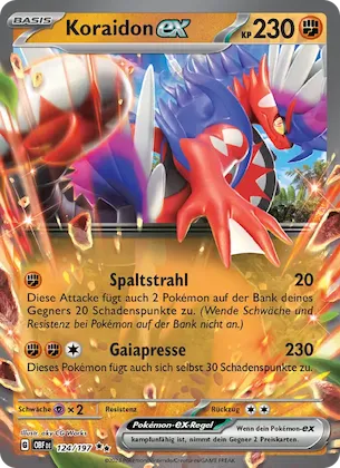 Koraidon-ex Nr. 124 – Obsidian Flames