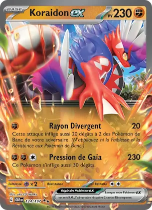 Koraidon-ex n° 124 – Flammes Obsidiennes