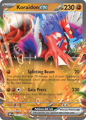 Koraidon ex #124 – Obsidian Flames