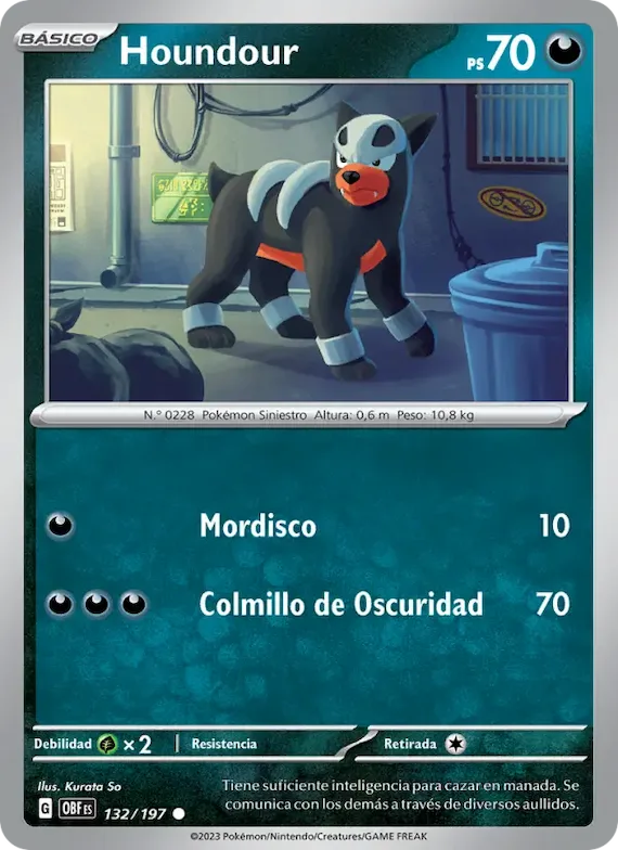 Houndour 132 – Llamas Obsidianas