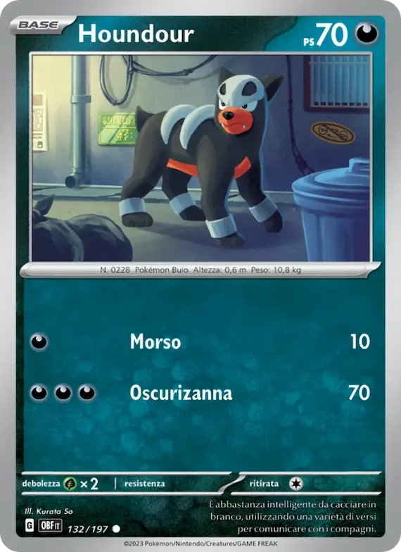 Houndour 132 – Ossidiana Infuocata
