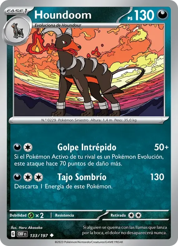 Houndoom 133 – Llamas Obsidianas