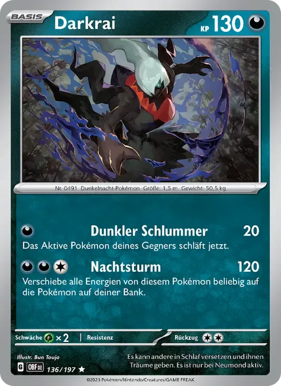 Darkrai 136 – Obsidian Flammen