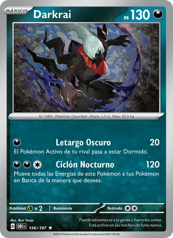 Darkrai 136 – Llamas Obsidianas