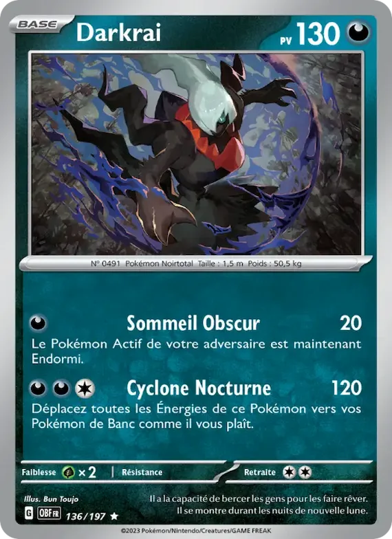 Darkrai 136 – Flammes Obsidiennes
