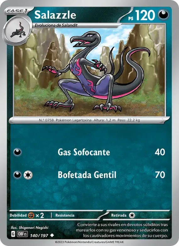 Salazzle 140 – Llamas Obsidianas