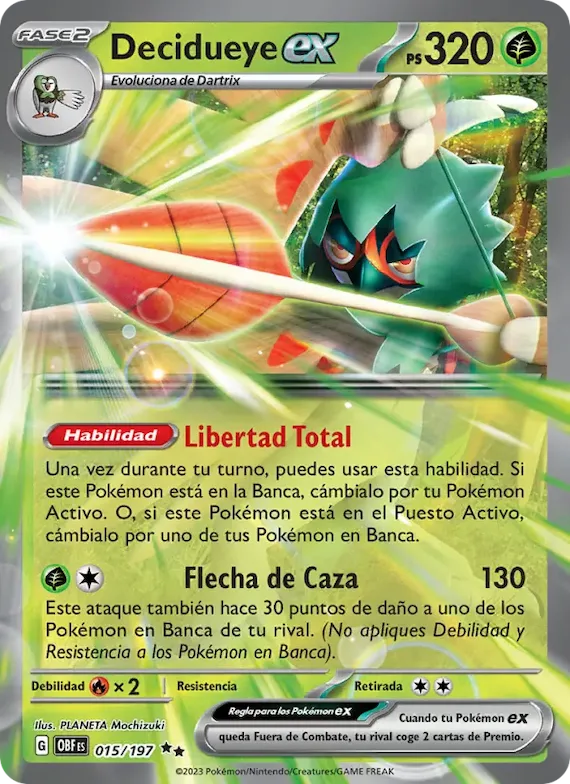 Decidueye ex 15 – Llamas Obsidianas