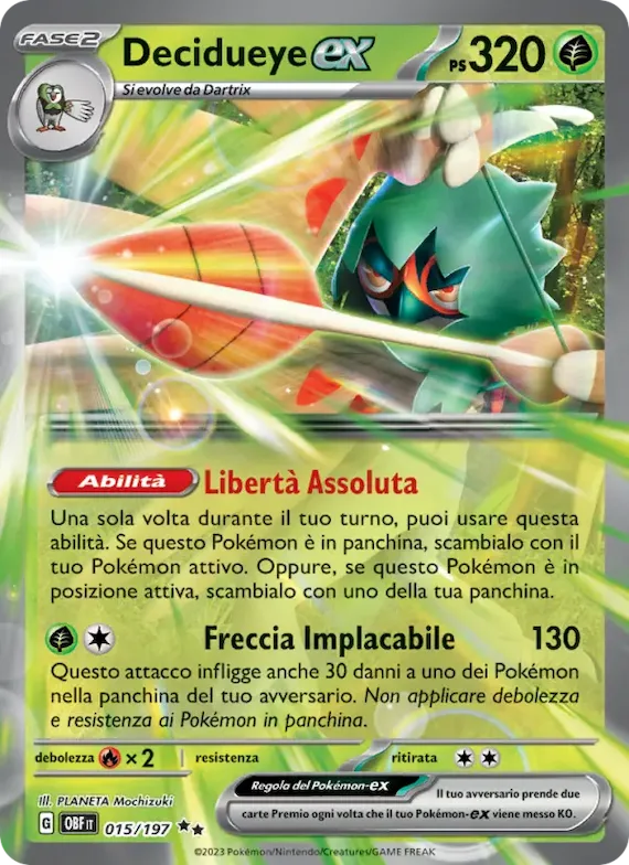 Decidueye-ex 15 – Ossidiana Infuocata
