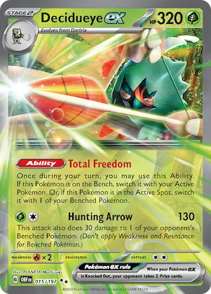 Decidueye ex #15 – Obsidian Flames