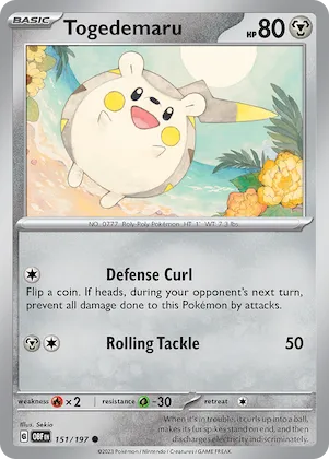 Togedemaru #151 – Obsidian Flames