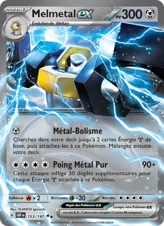 Melmetal-ex 153 – Flammes Obsidiennes