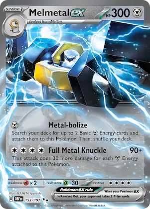 Melmetal ex #153 – Obsidian Flames