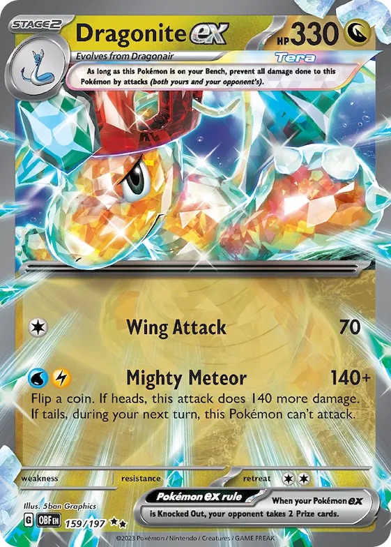 Dragonite ex #159 – Obsidian Flames