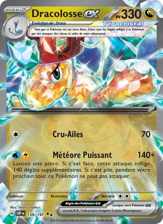 Dracolosse-ex 159 – Flammes Obsidiennes