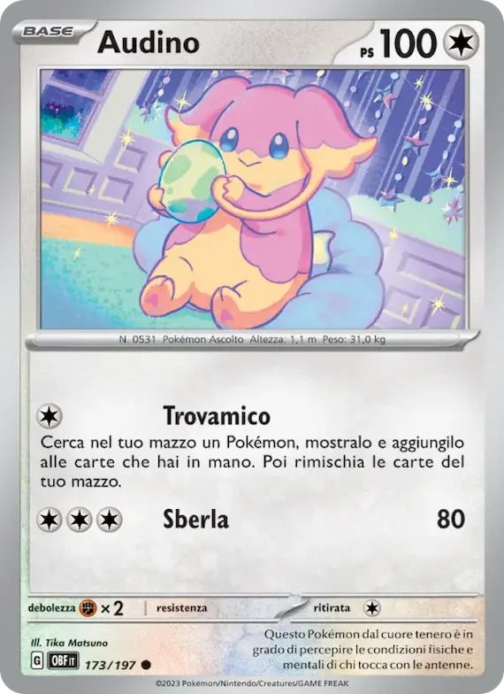 Audino 173 – Ossidiana Infuocata