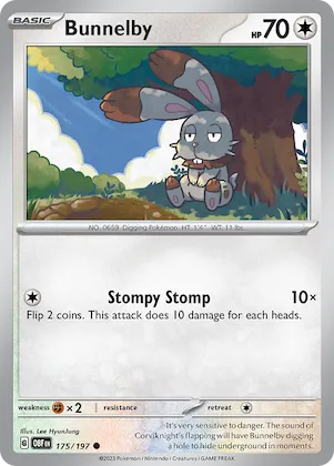 Bunnelby #175 – Obsidian Flames