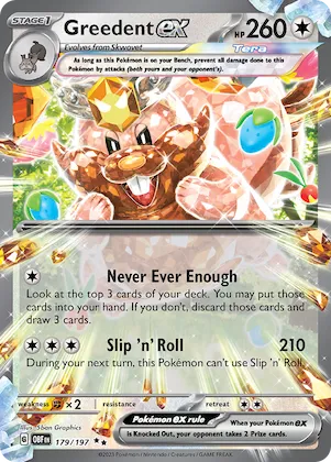 Greedent ex #179 – Obsidian Flames