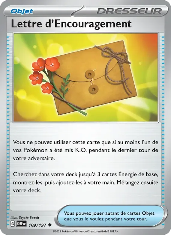 Lettre d'Encouragement 189 – Flammes Obsidiennes
