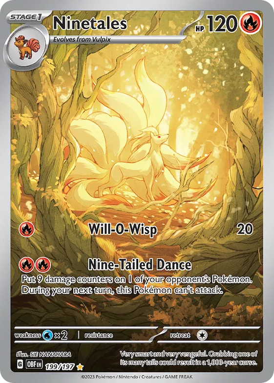 Ninetales #199 – Obsidian Flames