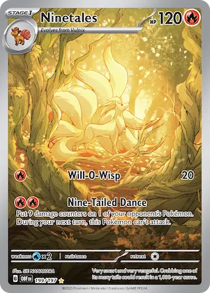 Ninetales #199 – Obsidian Flames