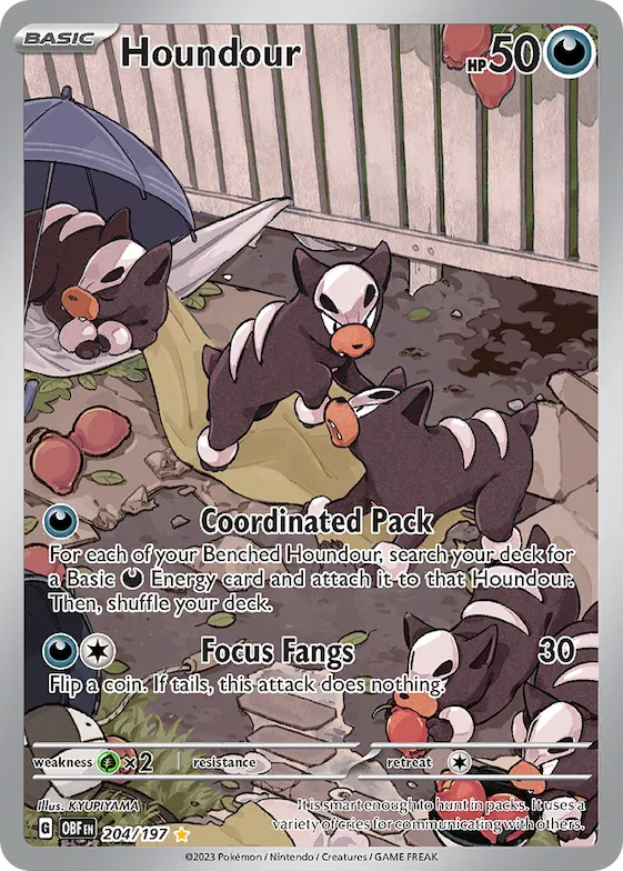Houndour #204 – Obsidian Flames