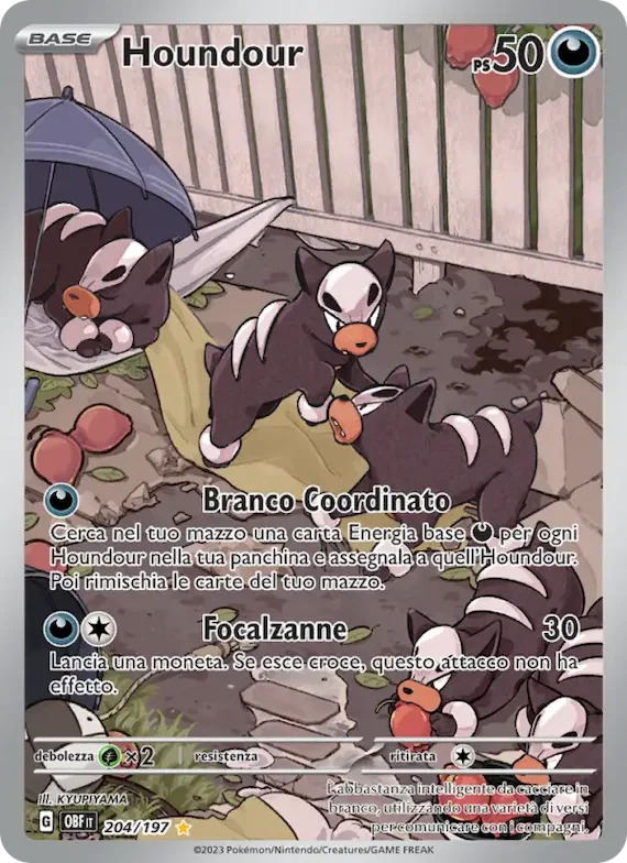 Houndour 204 – Ossidiana Infuocata