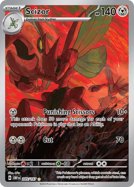 Scizor #205 – Obsidian Flames