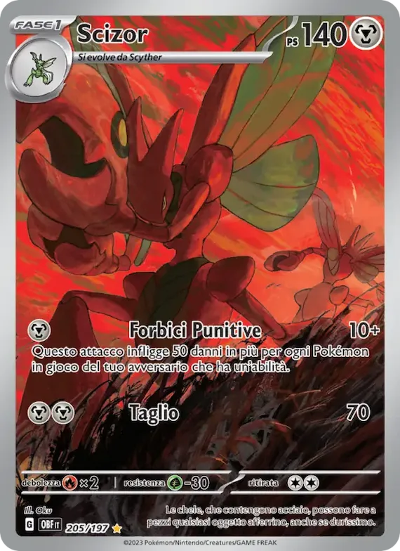 Scizor 205 – Ossidiana Infuocata