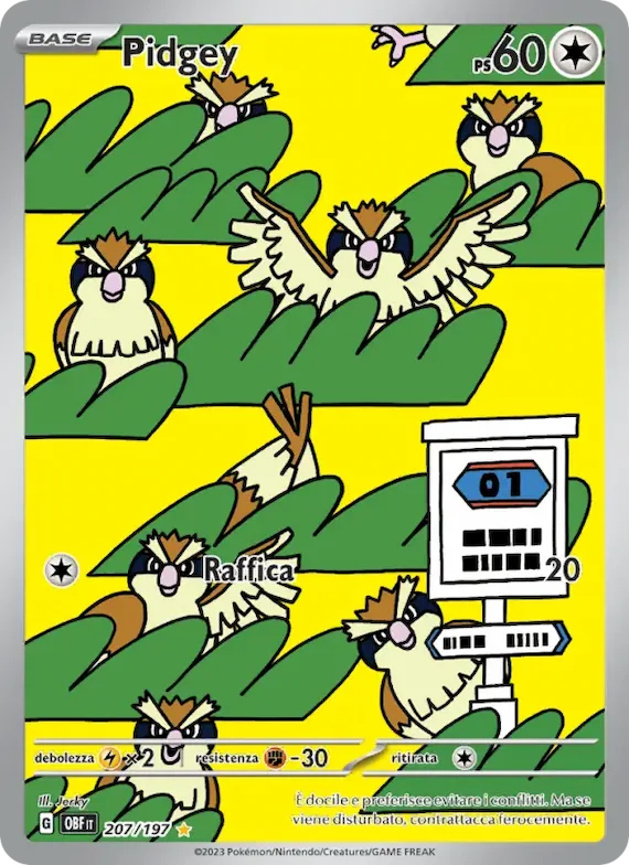 Pidgey 207 – Ossidiana Infuocata